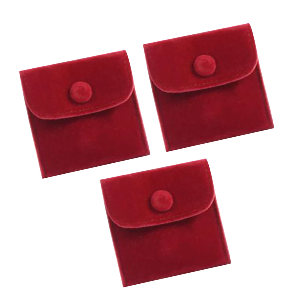 

3 Pcs Bags Pouches for Necklace Quality Necklace Bag Gifts Girls Coin Bag Travel Coin Purse For Girls Wedding