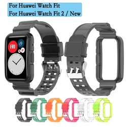 TPU Band For Huawei Watch Fit 2/New Transparent Strap Watchband Glacier Bracelet For Huawei Fit Watch correa