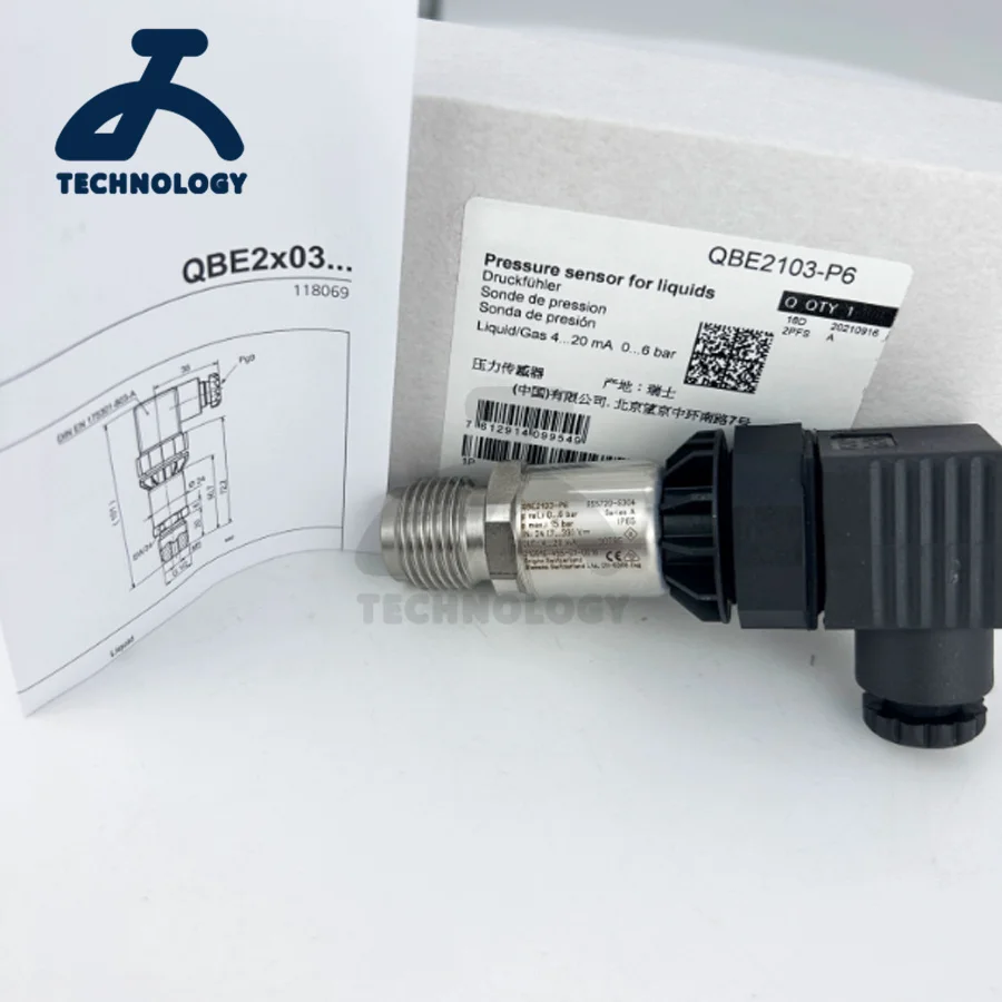 QBE2003-P10 0-10bar QBE2003-P16 0-16bar QBE2003-P25 0-25bar QBE2003-P40 0-40bar QBE2003-P60 0-60bar Pressure sensor for liqulds