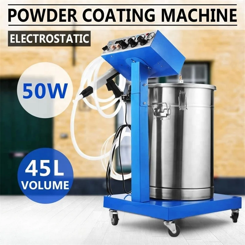 Automatic Spraying Machine WX-958 Electrostatic Spray Powder Coating Machine 50W 45L Spraying Gun Paint Powder Equipment