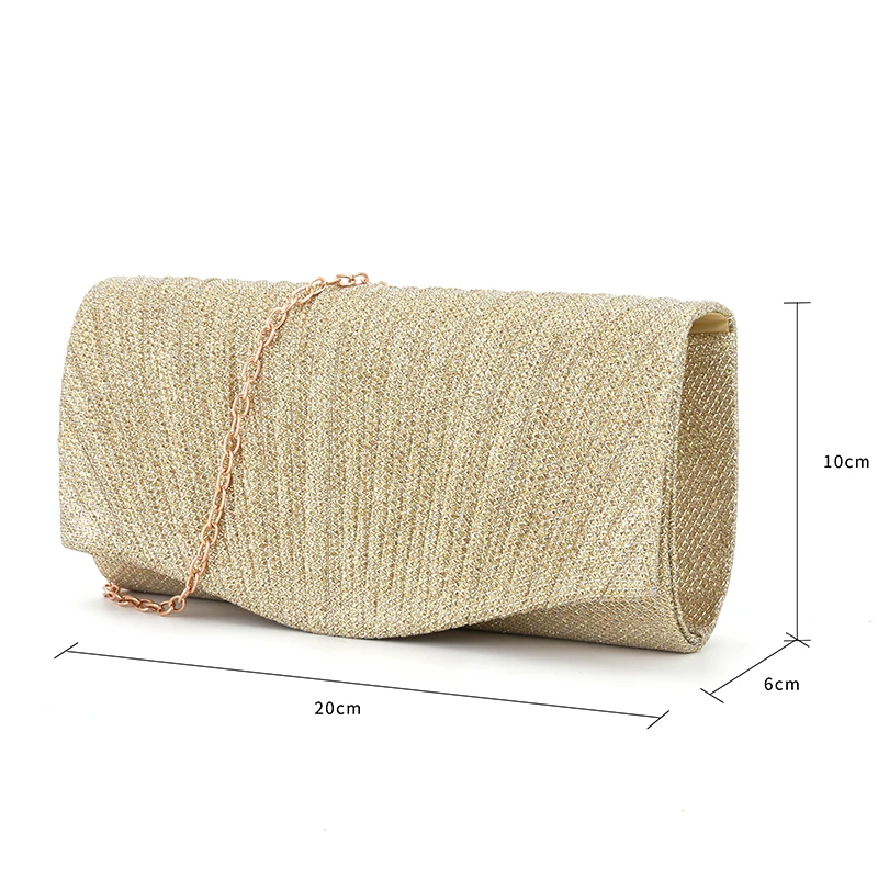 Shiny Wedding Clutch Handbag Glitter Shiny Shoulder Bag Wedding Purses Sling Dating Bag Women Girls All-matching Evening Bag