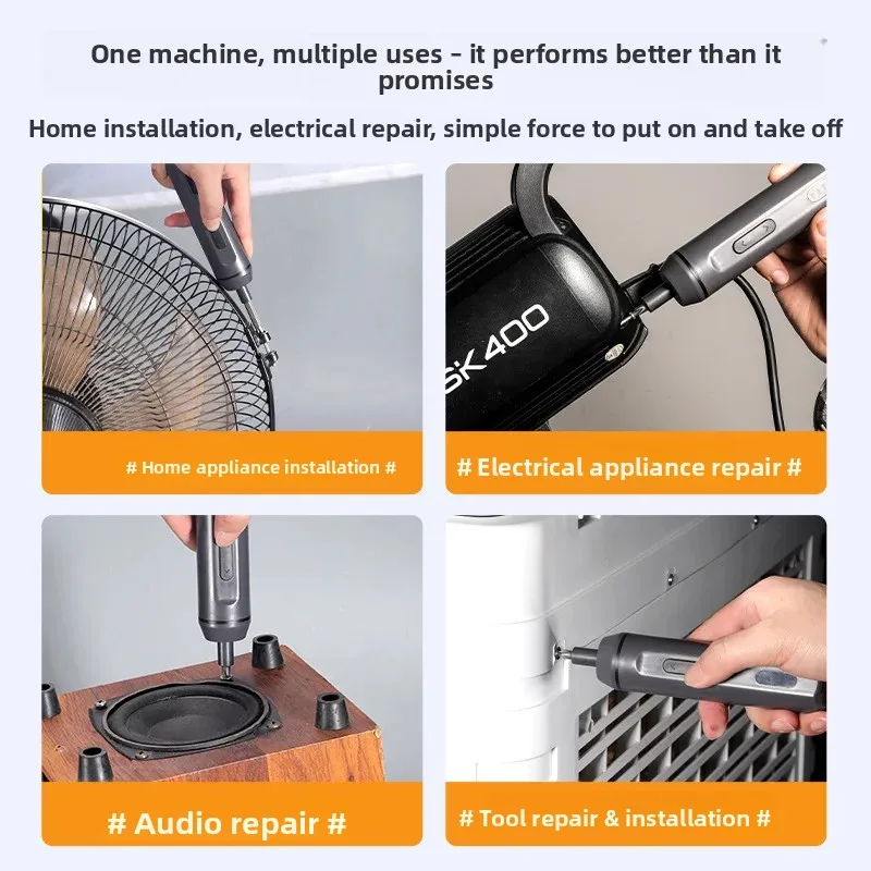 Industrial-grade High-power Electric Screwdriver Set - Rechargeable Lithium Battery Household Tool Kit