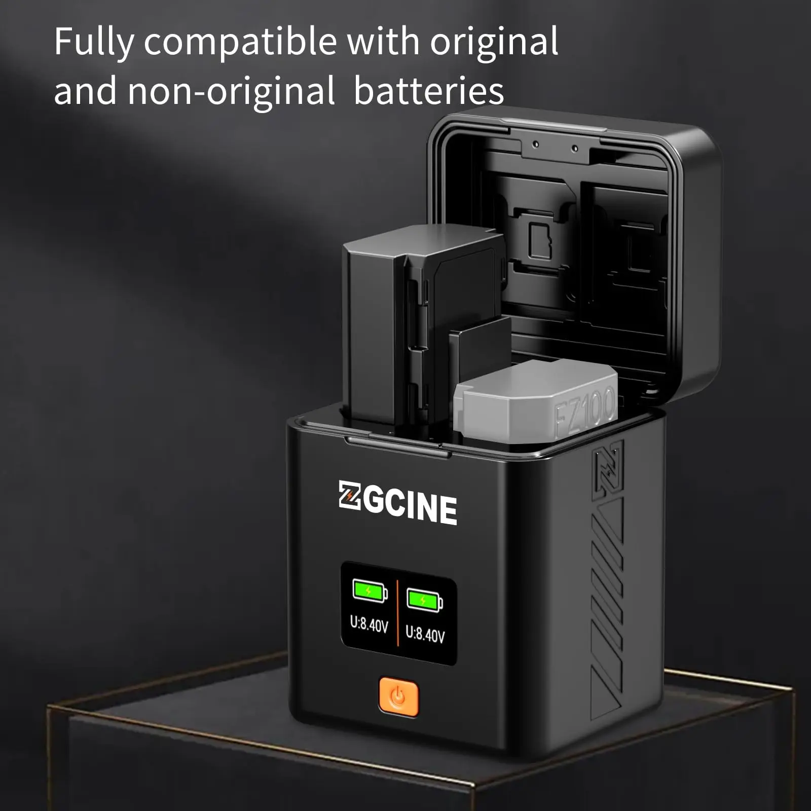 ZGCINE PS-LPE6 Dual USB-C Carregador Caso Caixa para Canon LPE6/E6N/E6NH/E6P Bateria, Compatível com Canon EOS R7 R5 R6 R6 II R, 5DIV