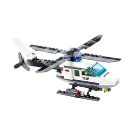 NEW MOC City Plane Super Helicopter Aircraft Famous Building Blocks Bricks Kits Classic Model