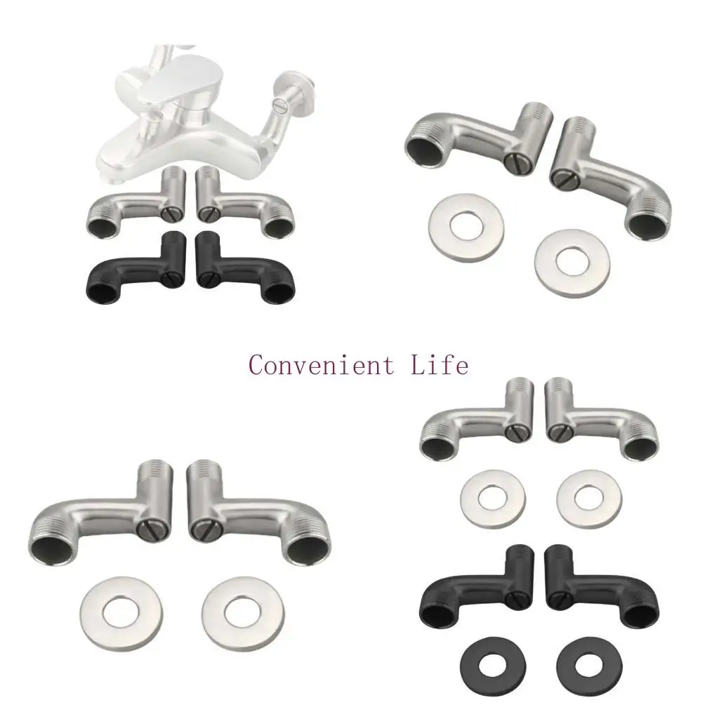 

Смеситель для душа с изогнутыми угловыми клапанами ног фитинги для душевой трубы разъем ванной комнаты для ванной комнаты