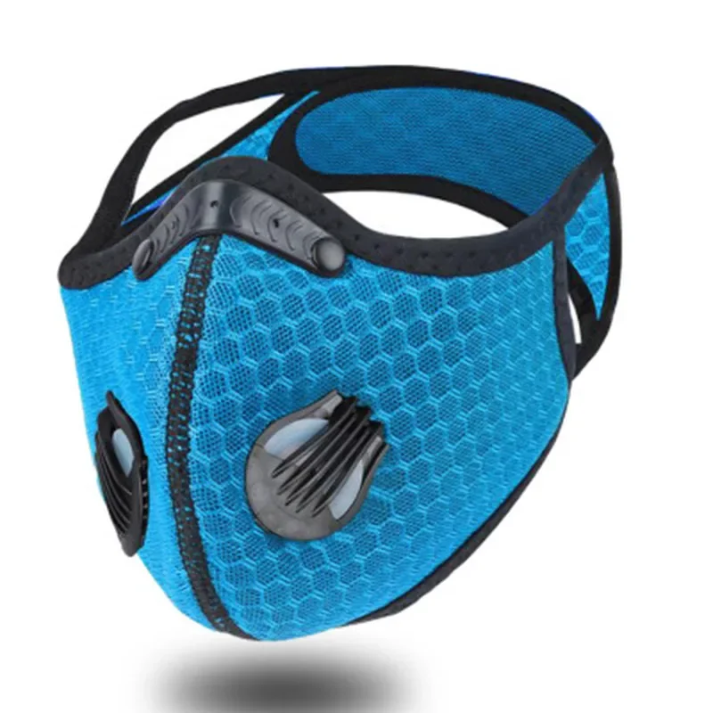 New Cycling Mask With Activated Carbon Filter Mask PM2.5 Anti-Pollution Washable Sports Mask Outdoor Sports Training Mask