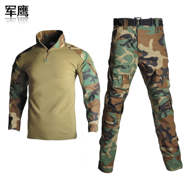 G2 Frog Suit Camo Zweiteilige taktische Kampfuniform, verschleißfest, wasserdicht, für den Außenbereich, militärisches Training, Airsoft, Jagd, Ausbildung – Detail 11