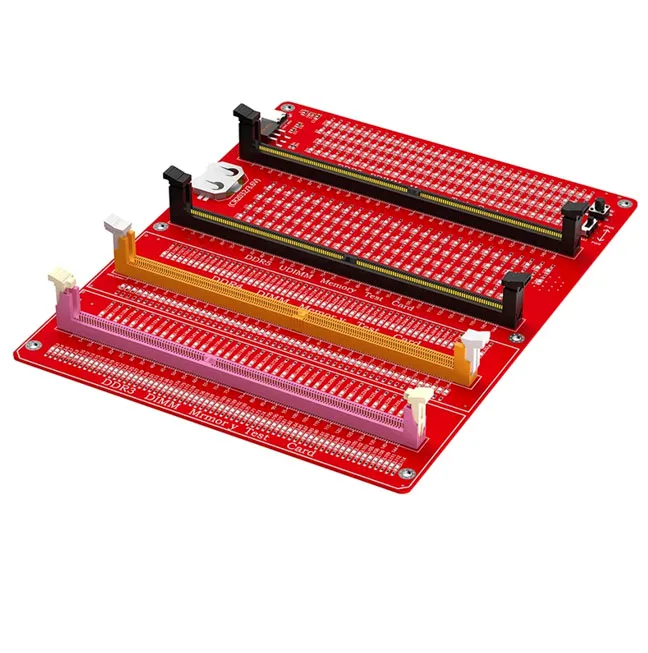 

Тестер памяти DDR3/4/5 RDIMM/UDIMM Тестовая карта памяти + светодиодные индикаторы Тип C Тестовая кнопка источника питания для настольного сервера DDR3/4/5