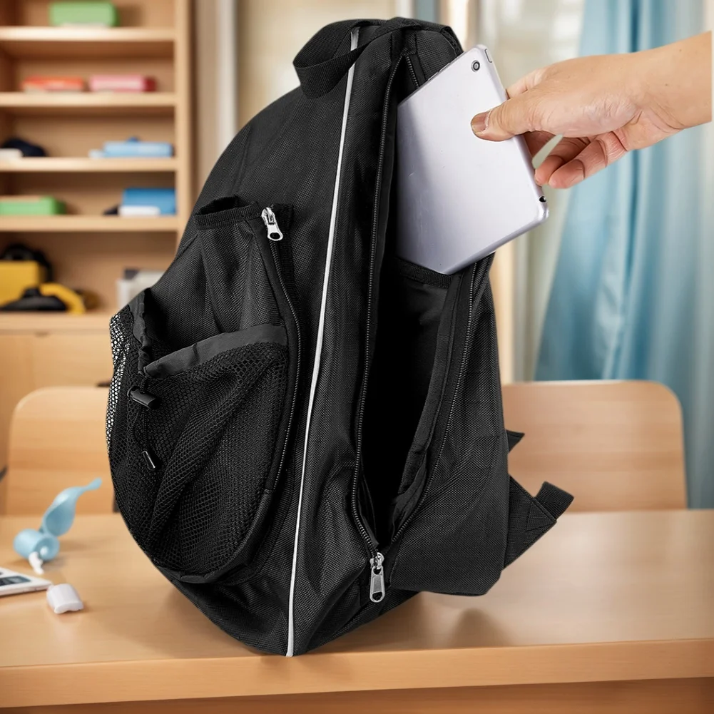 Adjustable Racket Bag with Hanging Hook Pickleball Rackets Backpack Portable Racket Rucksack Sports Training Shoulder Tennis Bag