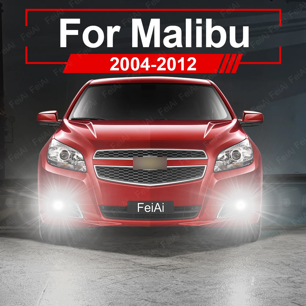 

LED Front Fog Lights For Chevorlet Malibu 2004-2007 2008 2009 2010 2011 2012 Malibu Accessories Super Bright LED Fog Light Bulb