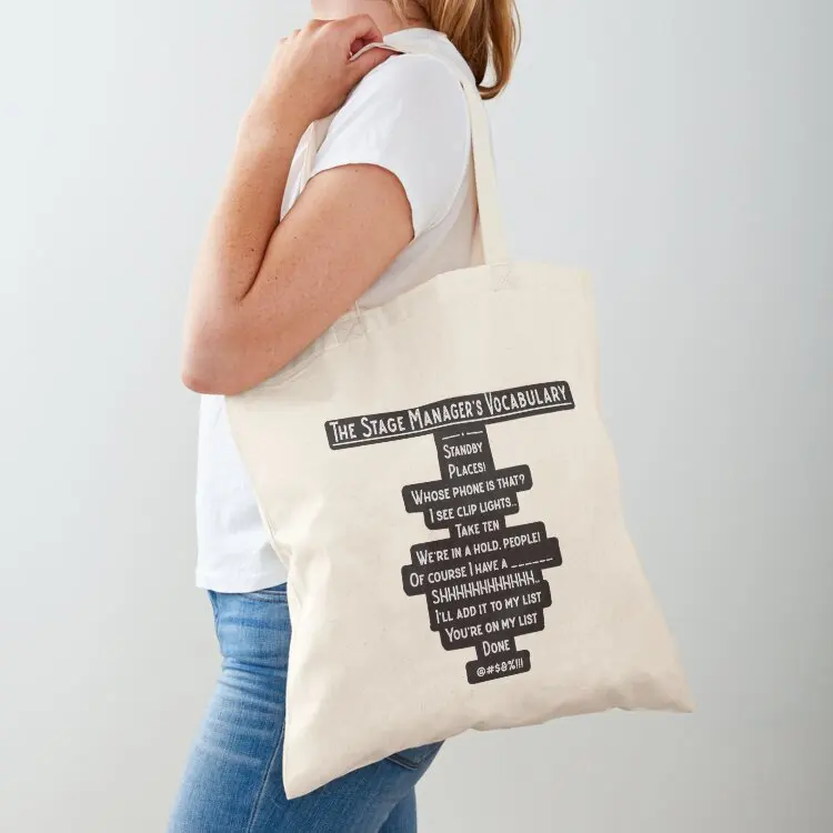 

Stage Manager Vocabulary Tote Bag canvas tote bags female bag Handbags women Big bag women