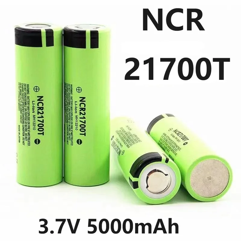 

NCR 21700T 3.7V 5000mAh 40A Discharge 21700 Lithium-ion Rechargeable Battery. for: Flashlights, DIY Batteries, Etc