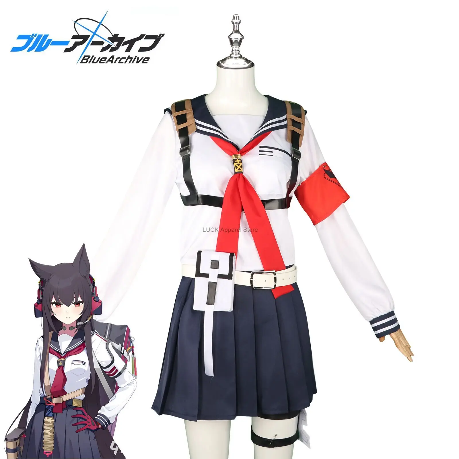 Blue Archives Fox Squad Cosplay Nicole FOX Costume Sweet And Cute Cosplay Anime JK Uniform Costume Performance Set