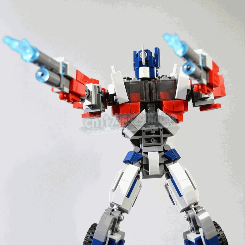 535PCS Sci-Fi Transformable Battle Mech MOC Model DIY Assembled Building Bricks Future Robot Action Figure Display Ornament Gift