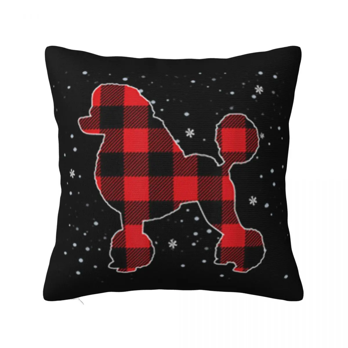 Original Poodle Christmas Pajama Dog Buffalo Plaid Xmas Gift Latest Winter Brand Gift Pillow Case