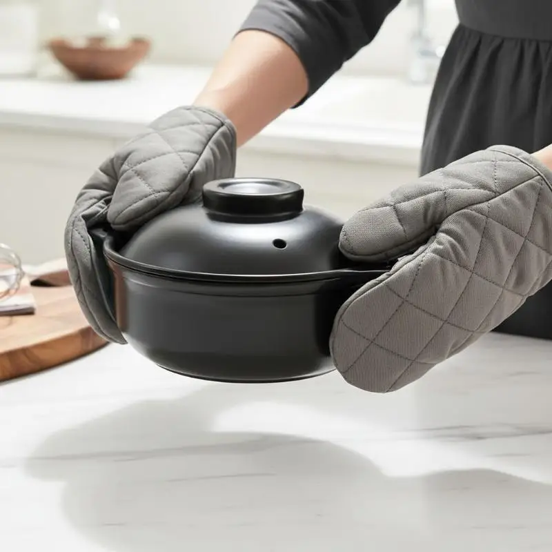 1PC Fish Shaped Silicone Anti Scald Oven Gloves Kitchen Silicone Gloves Tray Dish Holder Oven Gloves Multi-purpose Gloves