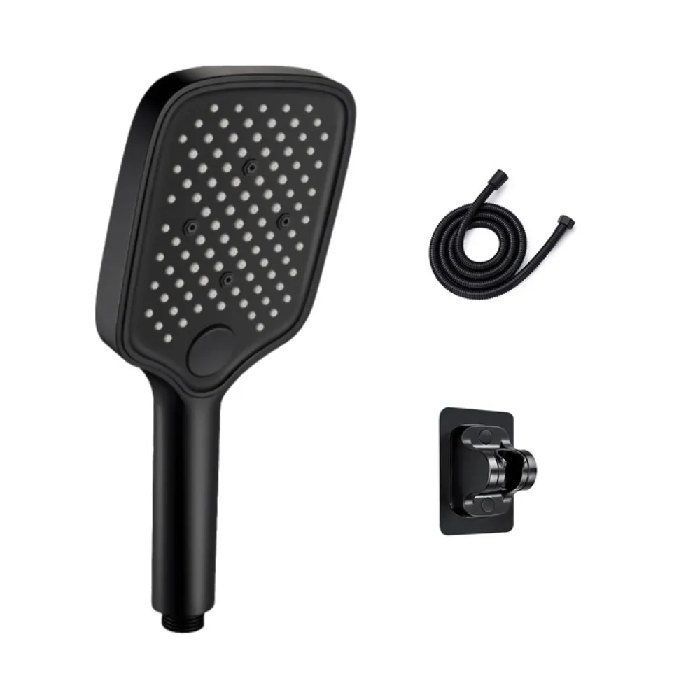 

Rectangular Large Panel Pressurized Shower Head 3 Mode Durable High Pressure Shower Head Kit Handheld Bathroom Shower Nozzle