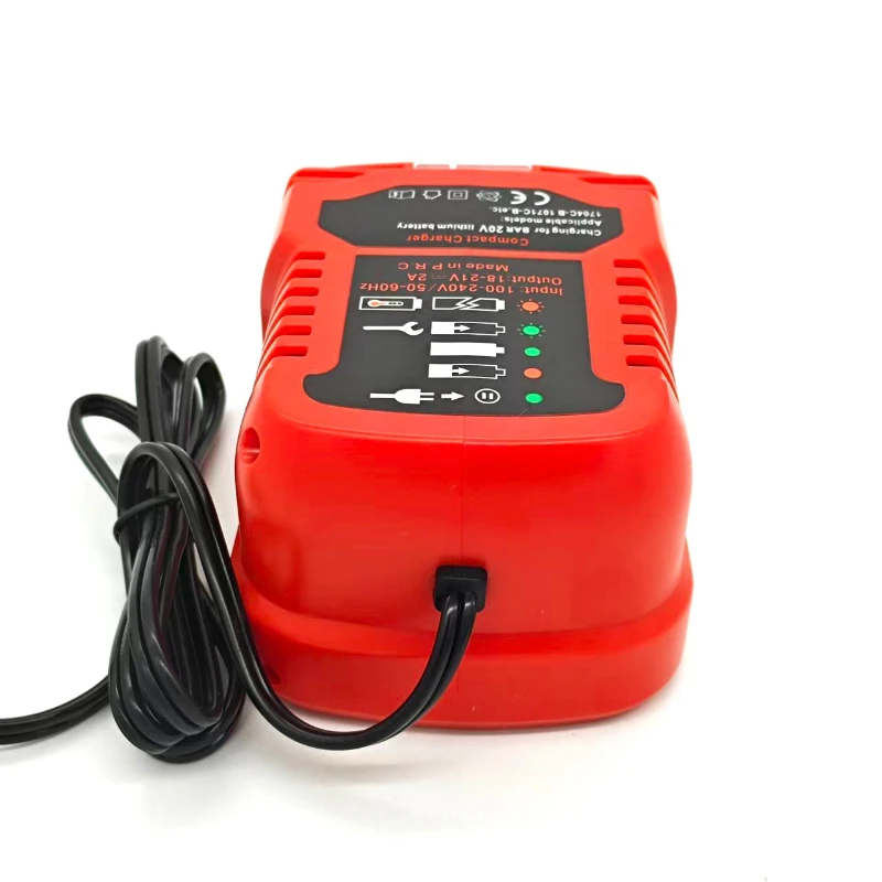 

Mini Fast Charger Portable Battery Charger Compatible for Bauer 20V Lithium Batteries Wireless Power Tool Spot Charger US Plug