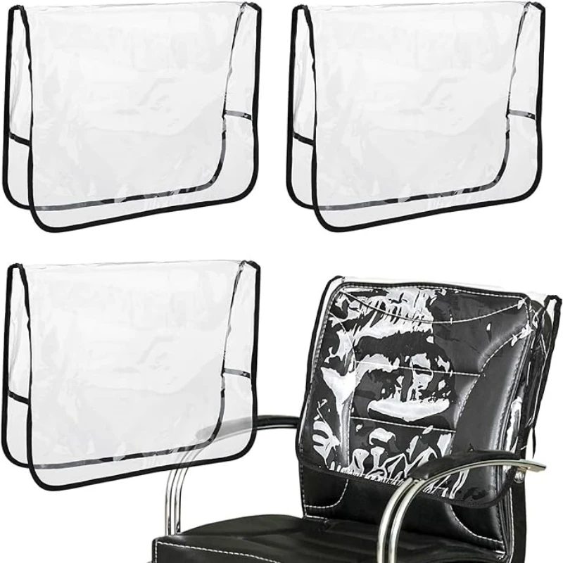 1/3/5pcs chair back cover plastic transparent salon chair back cover suitable for most standard chairs to prevent stains