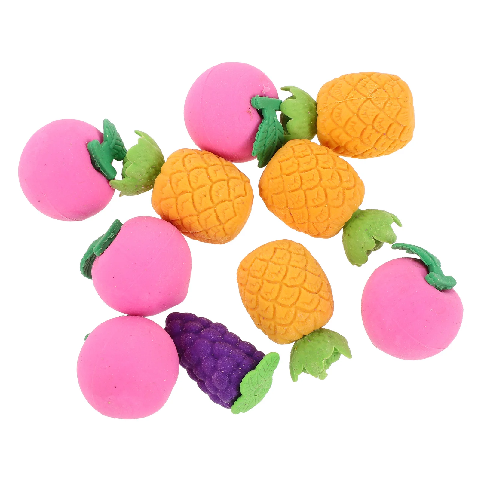 

10 Pcs Fruit Eraser Classroom Rewards Erasers for Cute School Supplies Food Mini