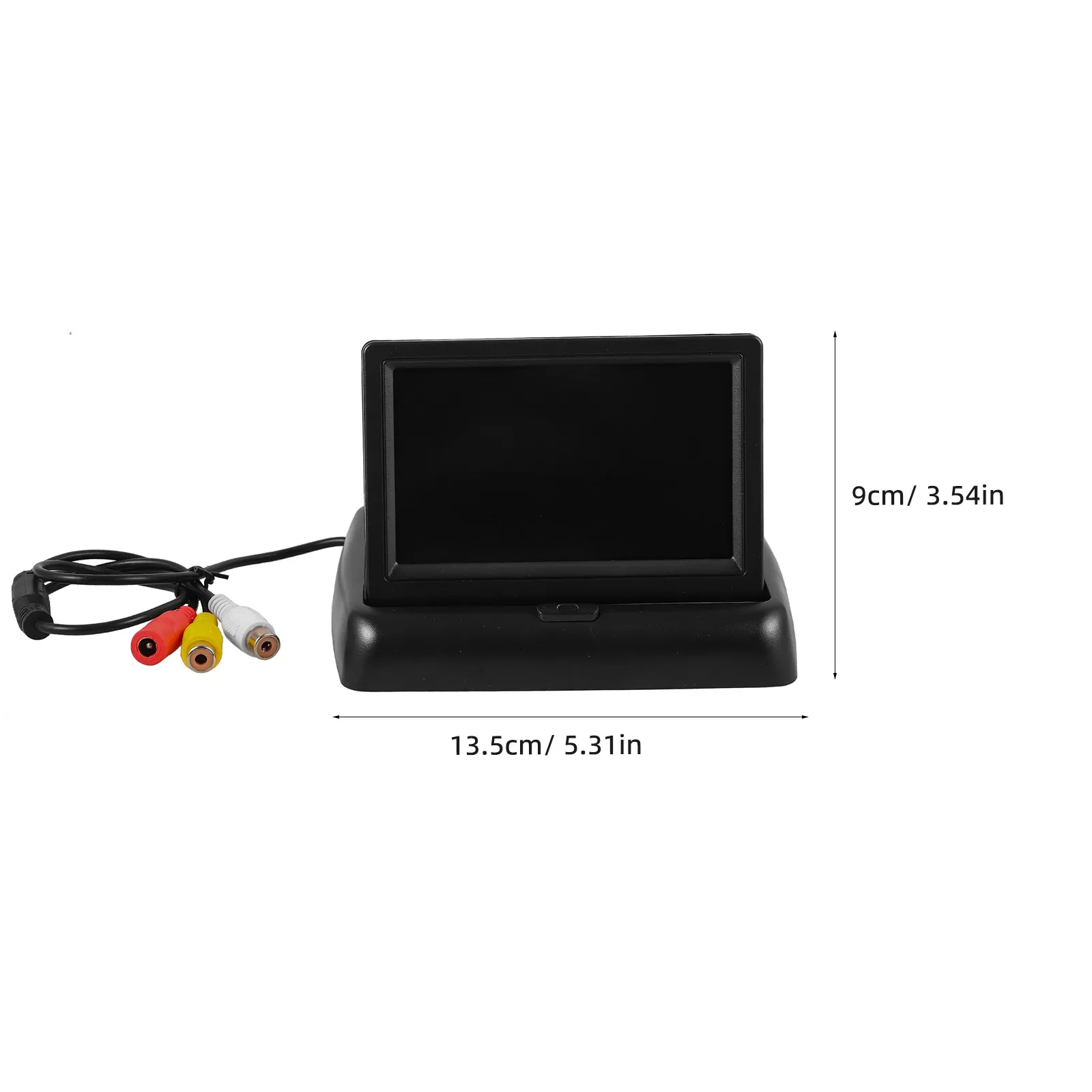 Backup Camera Monitor Screen Foldable Clear Display Compatible 12V 24V for Cars Trucks Rear View Parking Monitor