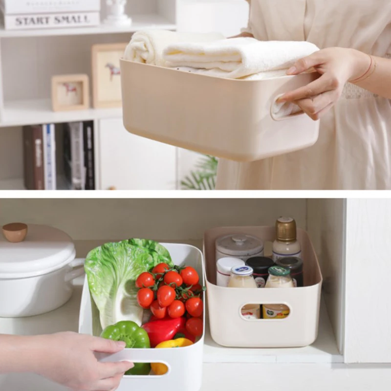 Storage Basket Rectangular Storage Boxes Portable Storage Basket Suitable For Kitchen, Bedroom, Office