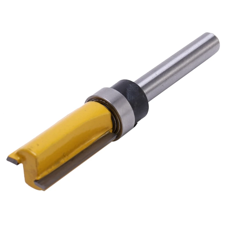 3Pcs 1/4 Inch Flush Trim Router Bit Pattern Bit Top & Bottom Bearing 1/2 Inch Blade Template Edge Wood Trimmer Cutter Carpenter image 3