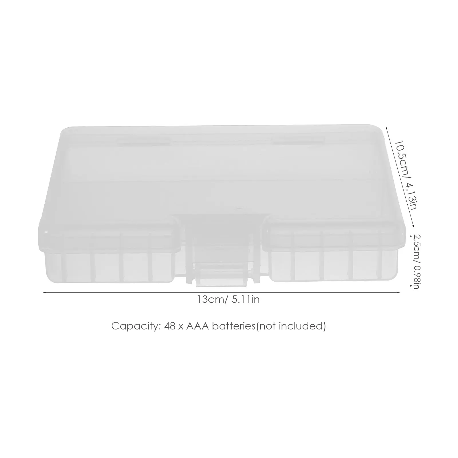 Portable Storage Box Leak-Proof Organizer Transparent Battery Holder For Aa Aaa Rechargeable Batteries Compact Battery