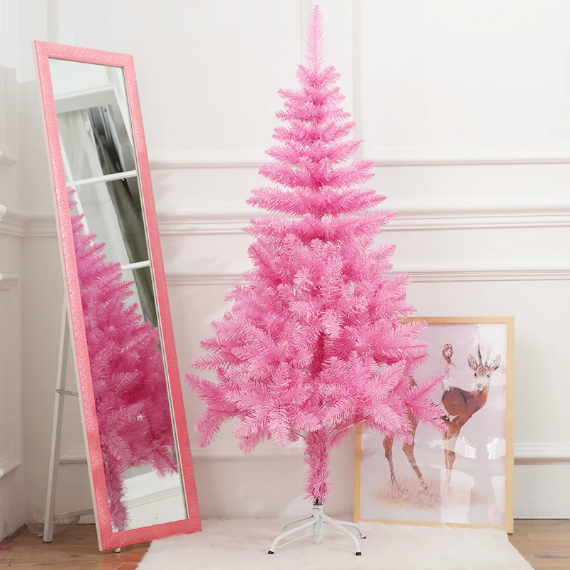 

Artificial Christmas Tree Pink Rose Red Christmas Tree Crafts Party Decorations Window Ornaments Gift For Living Room