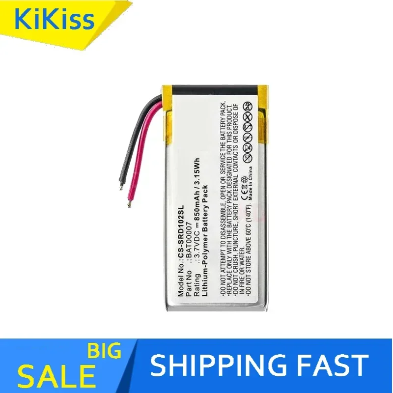 850mAh Replacement Battery BAT00007 for Cardo Scala Rider PackTalk Portable Batteries Warranty + Track Code