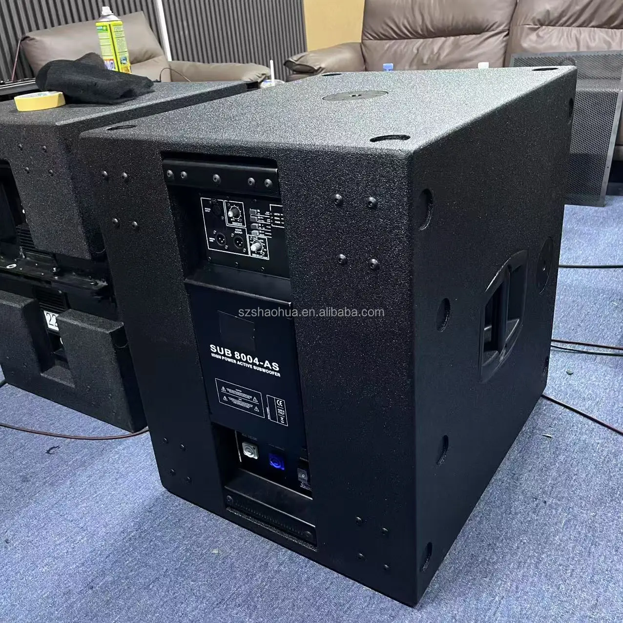 Sub 8004-como alto-falante subwoofer ativo de alta potência Pro Sound Subwoofers alimentados profissionais de 18 polegadas