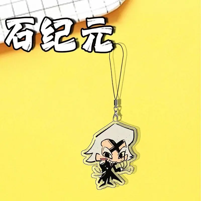 Anime Dr.STONE Ishigami Senkuu Gen Asagiri Acrylic Phone Lanyards Phone Charm Decoration Backpack Accessories - view 3