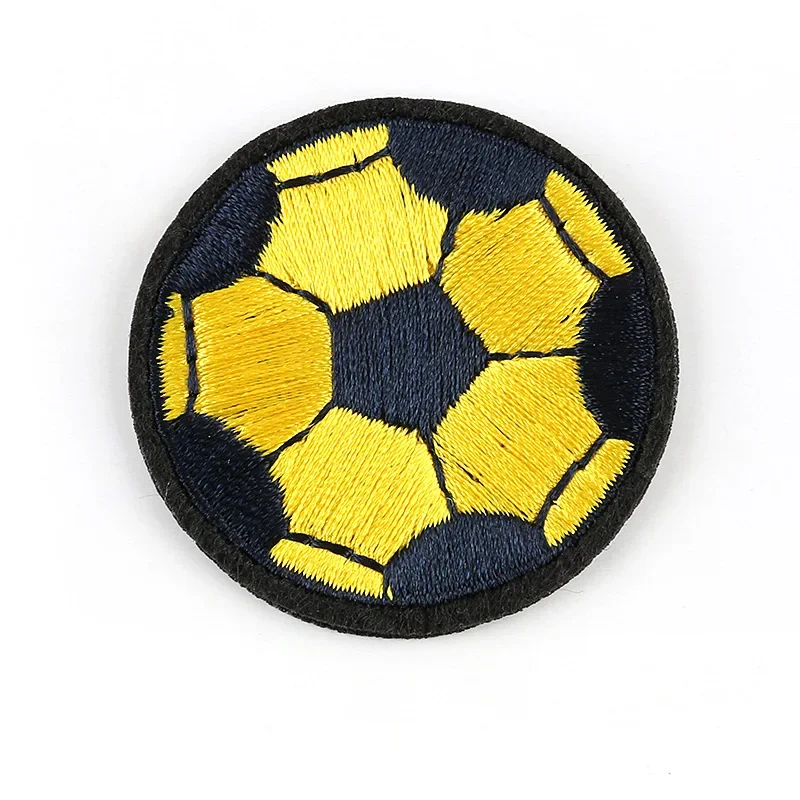 Balls Sports Embroidery Iron on Patches Basketball Football Baseball Rugby Badges Thermo Adhesive Stickers for Athletic Wear DIY