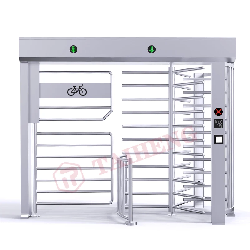 출입 통제 장비 보안 단일 채널 RFID 풀 하이트 삼각대 턴스타일 게이트 RFID 배리어 게이트 QR 출입 통제