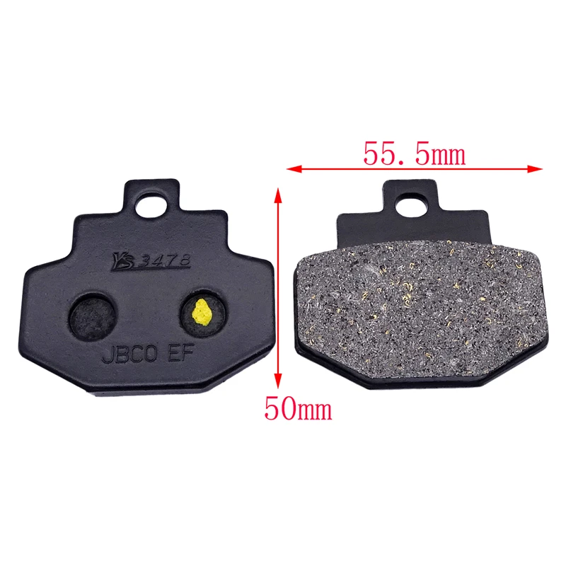 Applicable to pedal motorcycle Piaggio MP3 500 hpe inverted three wheels front and rear brake pads disc brake pads