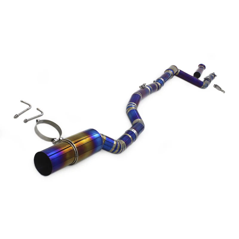 

LXBY-OEM Single Titanium Mid Pipe for Toyota Supra A90 3.0T 2020-2023 Auto Exhaust Pipe With Dual Resonator