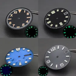 Watch Dial Fit Japan SKX007 6105 SKX009 SRPD Tuna Monster Turtle Men's Watch Repair Tool Parts With C3 Green luminous 3.8/4.1