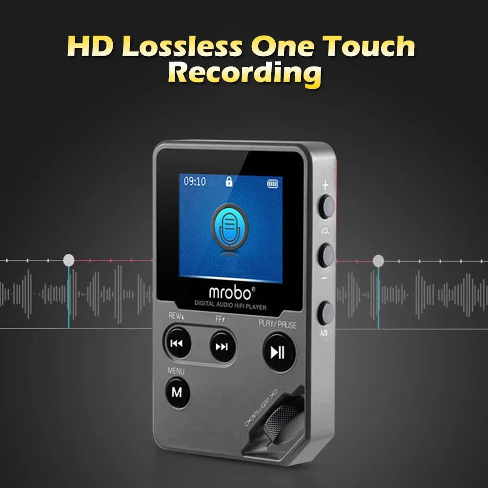 Profesjonalny odtwarzacz muzyczny HiFi Stereo MP3 HD bezstratne dekodowanie DAC sport dla Walkman MP4 obsługa FM/E-book/nagrywarka/Max 128G