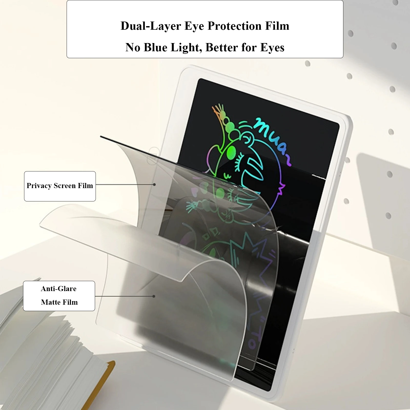 لوحة رسم LCD مقاس 12 بوصة من Comix DS-842، محور آمن للعين للمنزل، خالية من الضوء الأزرق، العناية بالعين، العبث المحسن #2