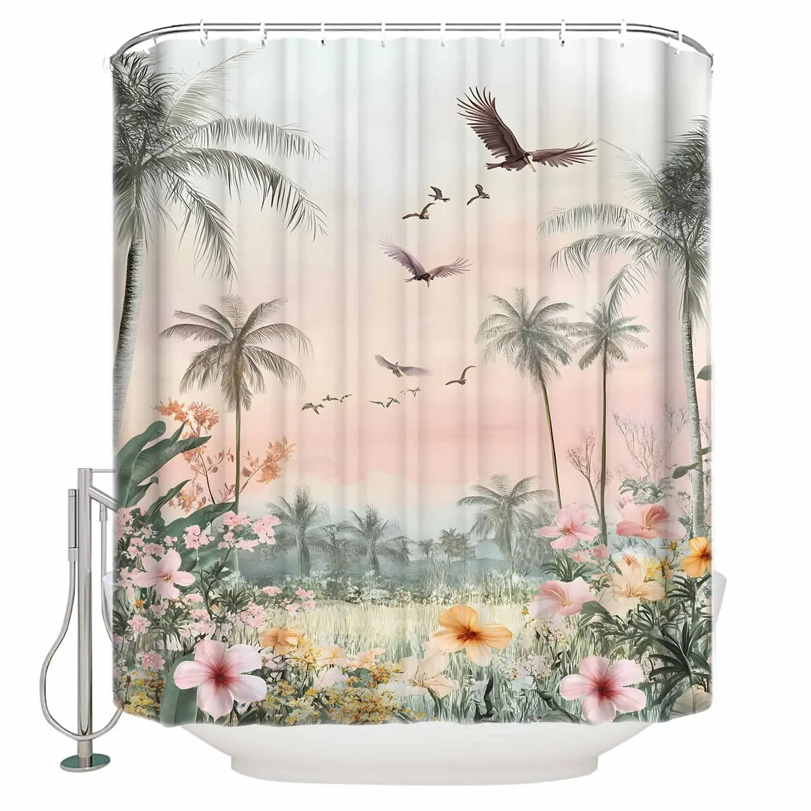 

Ретро уличные пейзажные занавески для душа, водонепроницаемые занавески для ванной, домашний декор, современная роскошная занавеска для ванной комнаты