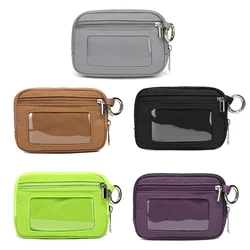 Small Canvas Coin Purse Holder Wallet Zip Pouch Money Purses Bag for Women