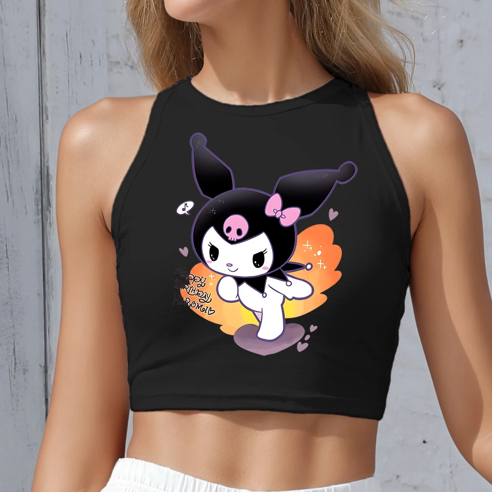 

Casual Street Fashion Womens Fashion Crop Top Woman Sweet Sexy Hot Versatile Off the shoulder Cute Summer Essential Sport Vest