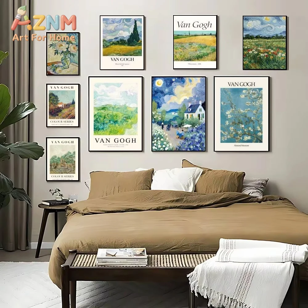 

1pc Van Gogh Star Vase Series Art Matisse Vintage Poster Canvas Pictures Home For Living Room And Bedroom Wall Modern Decor