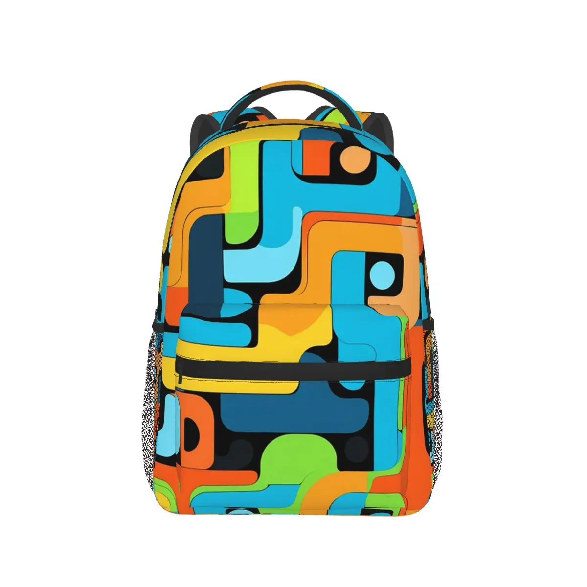 

Labyrinth Colorful Abstract Geometric Lines Backpack Hot Sale Daypack Large Capacity Kids BookBag School Bag Shoulder Bags