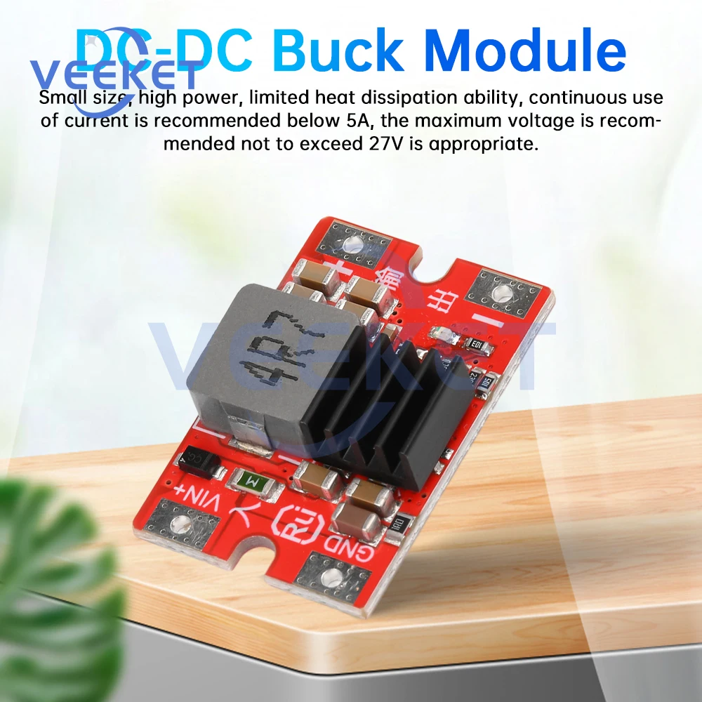 DC-DC 25V to 5V/12V 8A Mini Airplane Power Buck Module 96% Efficiency Airplane Power Buck Module