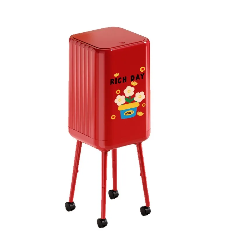 For Household Trash Can, Kitchen, High-footed, No-bending, Large-capacity Storage Bucket, Removable, Press and Open The Lid