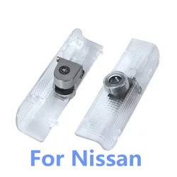 2X For Nissan Altima Coupe Sedan Maxima Quest Titan LED Car Door Courtesy Ghost Shadow Lamp Welcome Lights Accessories