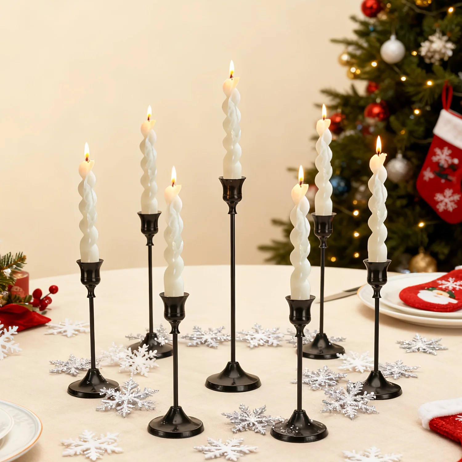 30 Pack Cone-Shaped Metal Candle Holders – Vintage-Style Decor for Home, Dining Table, Fireplace & Centerpiece Use – Rustic Chic view 2