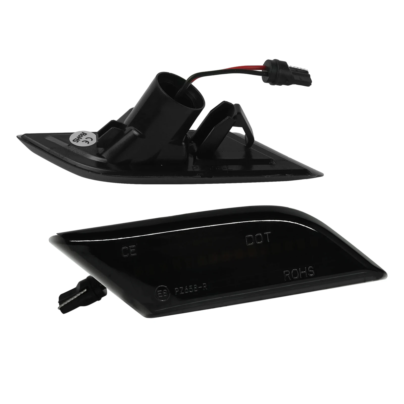 Para vw transporter t6.1 20 + dinâmico led repetidor lateral lâmpada de luz indicadora âmbar