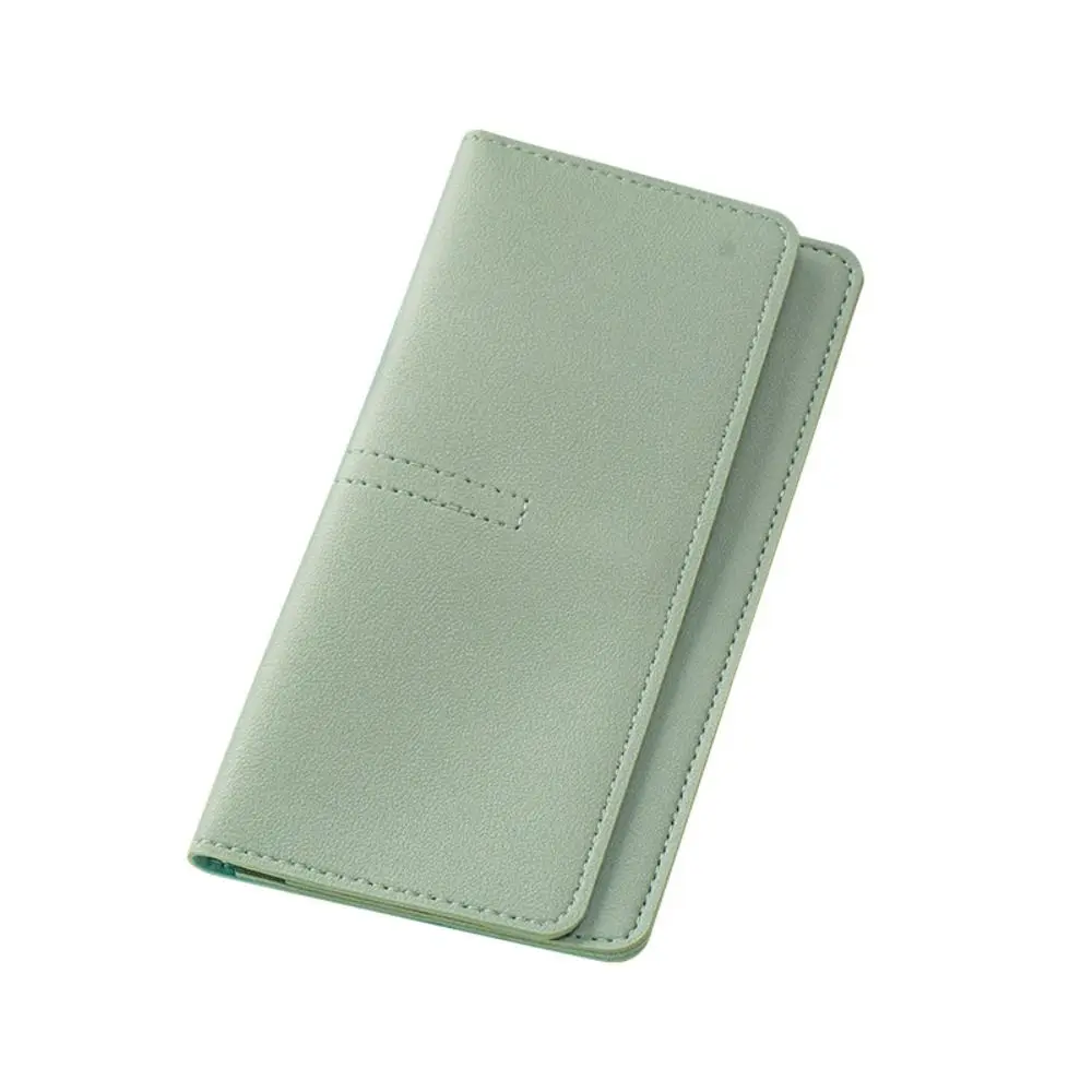 ミニマリスト Pu レザー革女性財布無地大容量小銭入れミニ財布女性